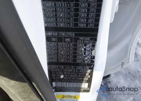 2019 Land Rover Discovery Sport Hse/Landmark Edition z USA, uszkodzony, nr VIN SALCR2FX1KH802041